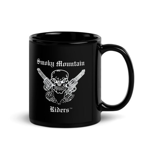 Smoky Mountain Riders Black Glossy Mug