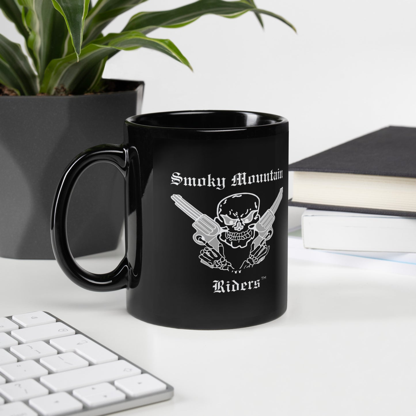 Smoky Mountain Riders Black Glossy Mug (2 Sizes)