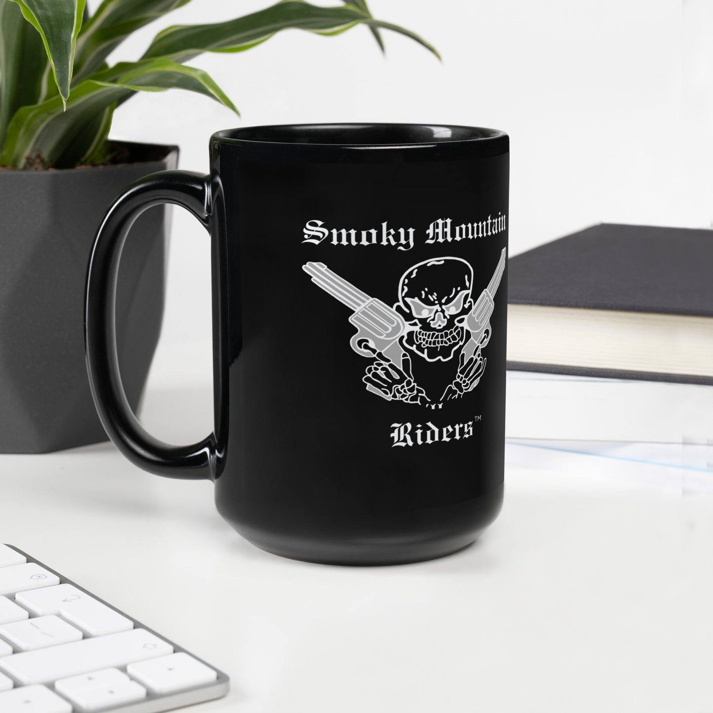 Smoky Mountain Riders Black Glossy Mug (2 Sizes)