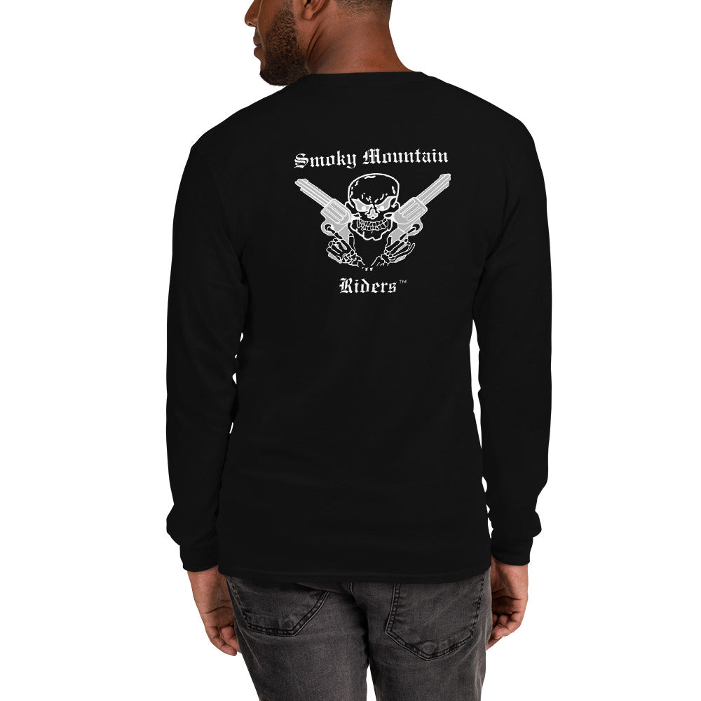 Smoky Mountain Riders Men’s Long Sleeve T-Shirt; Front Center Logo