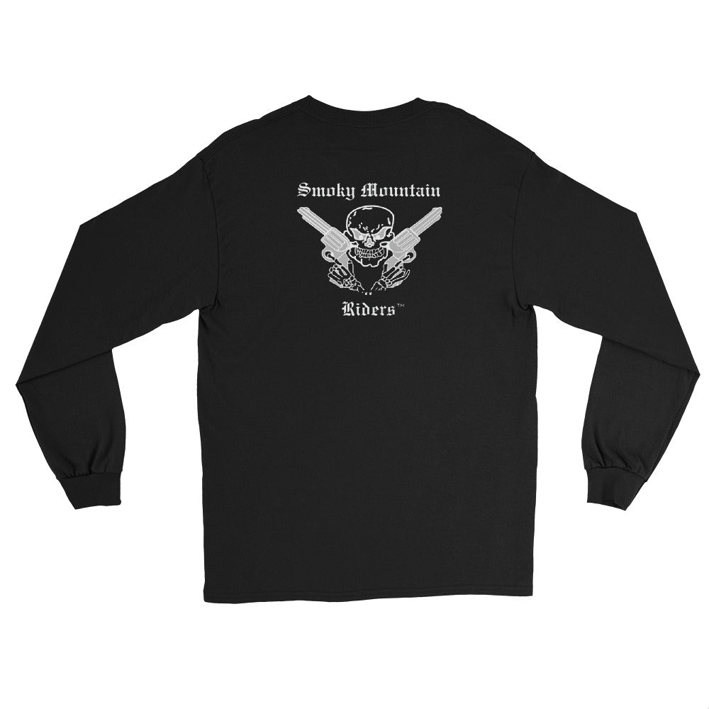 Smoky Mountain Riders Men’s Long Sleeve T-Shirt; Front Center Logo